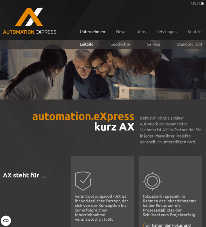 automation-express website-erstellung
